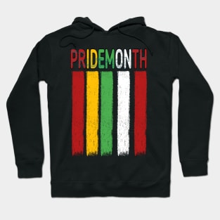 PrideMonth Flag Logo Hoodie